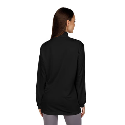 Adidas® Embroidered Quarter-Zip Pullover - Stylish Performance Layer With Love Gesture