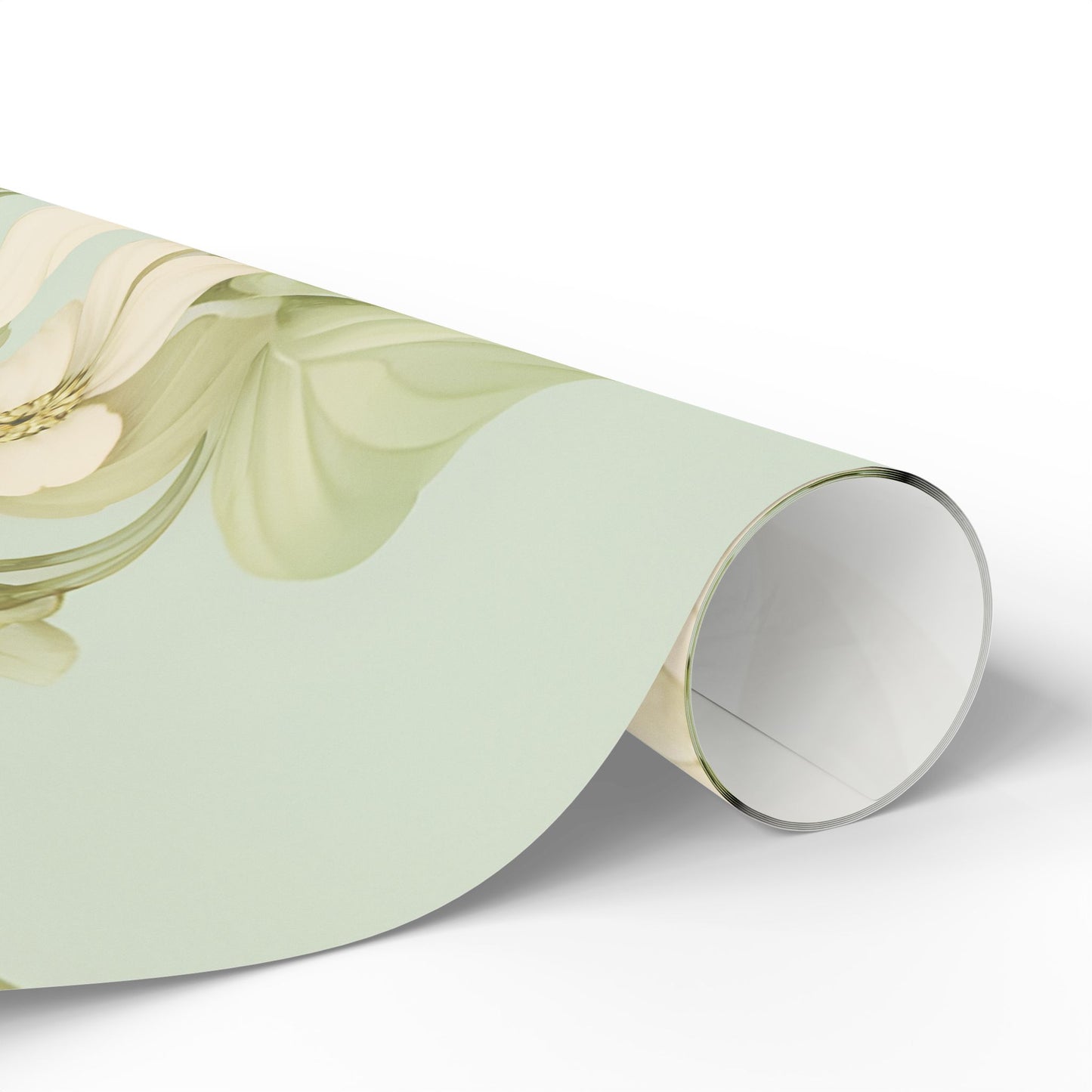 Floral Lemon Wrap — Citrus Blossom Wrapping Paper Roll