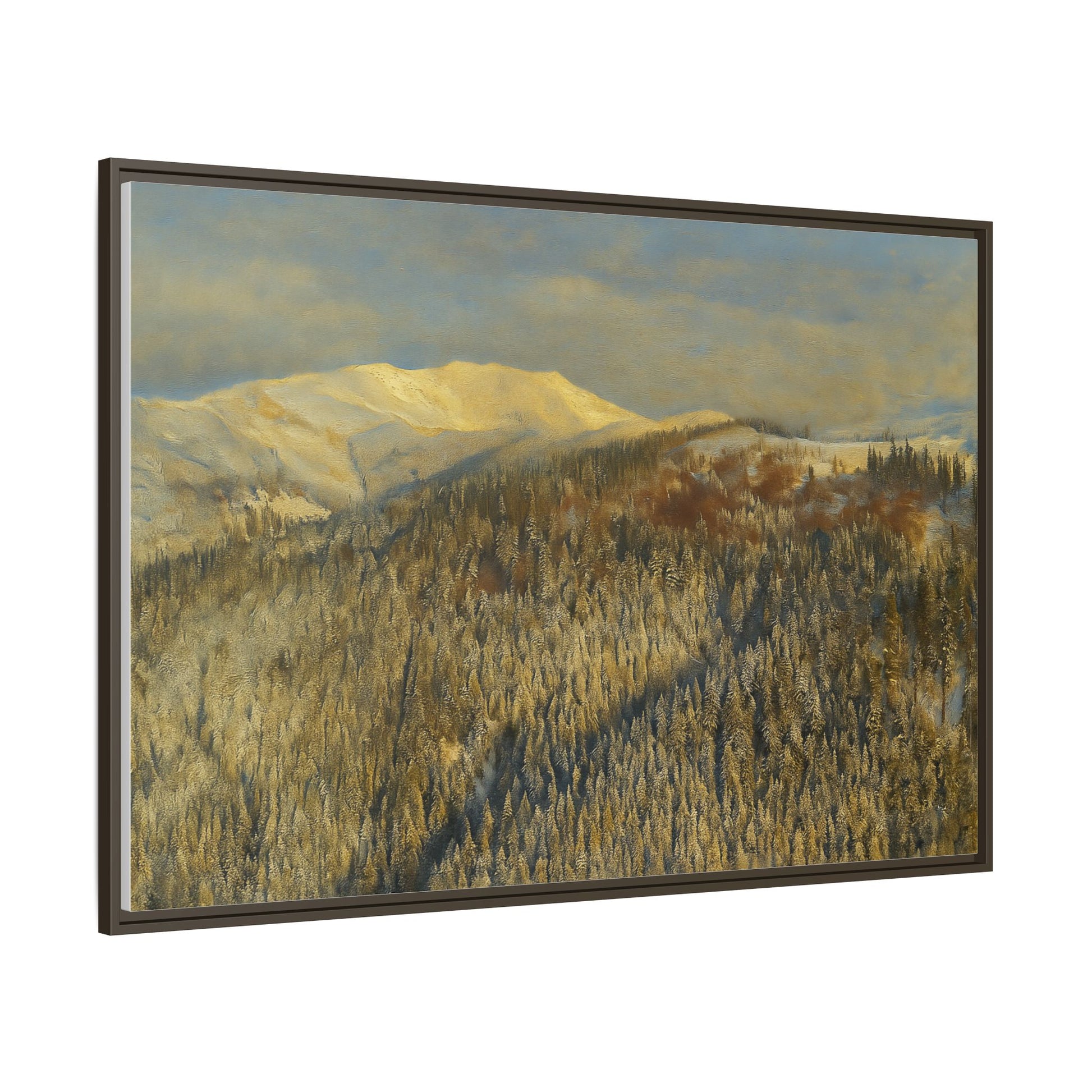 Framed Mountain Canvas Art, Perfect for Home Decor, Nature Wall Art, Gift for Nature Lovers, Cozy Atmosphere - TRV