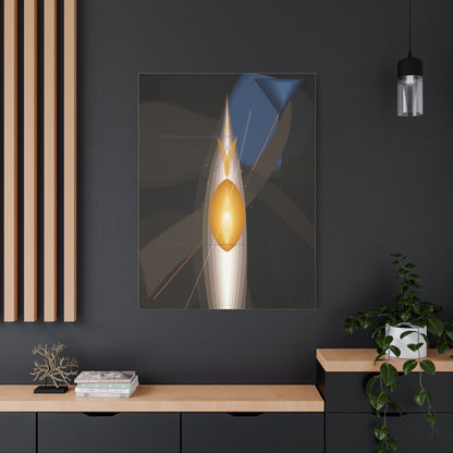 Abstract Geometric Flame Canvas | Matte Stretched Canvas 1.25"