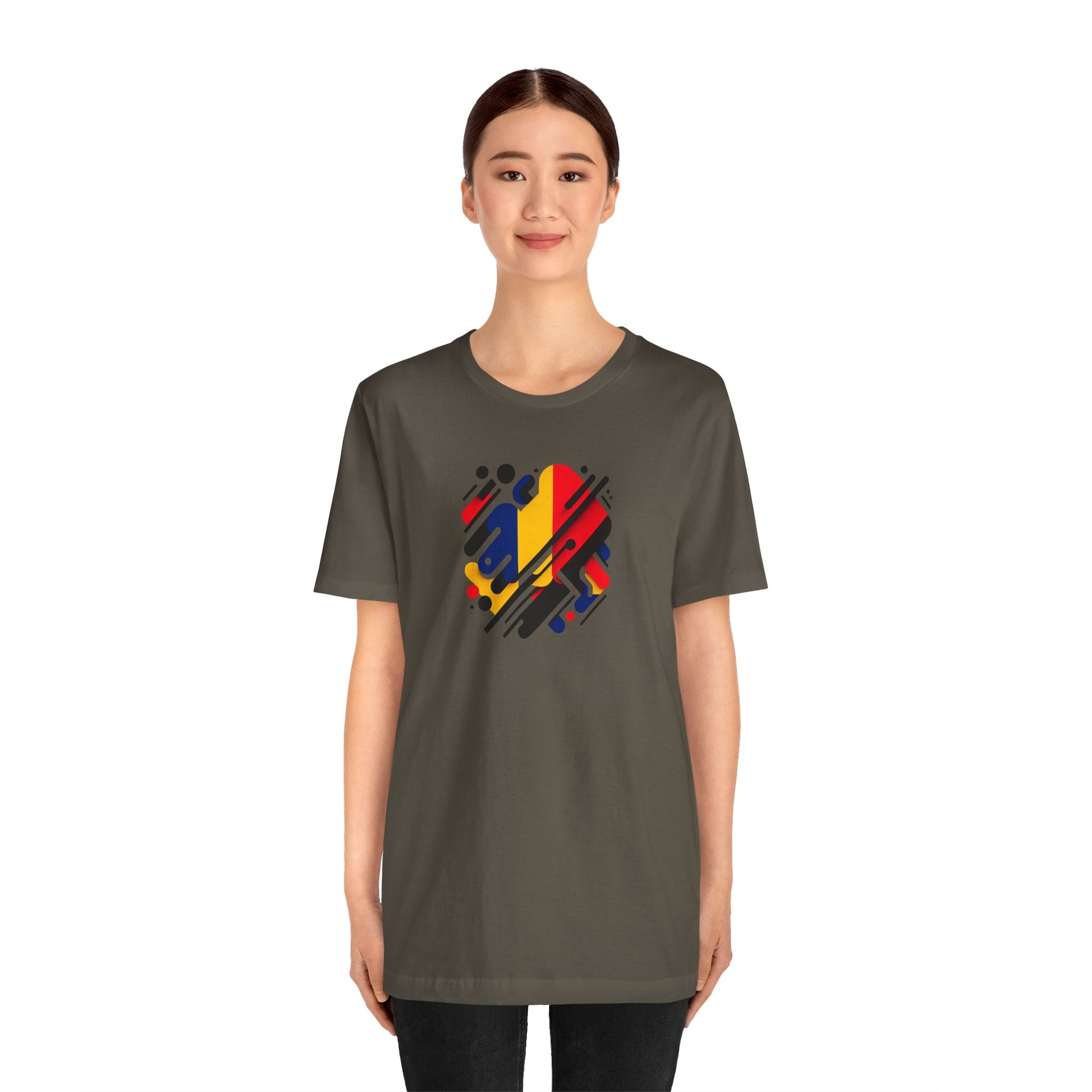 Artistic Heart Unisex Jersey Tee - Vibrant Graphic Tee, Casual Wear, Gift for Art Lovers, Birthday Surprise, Everyday Comfort - TRV