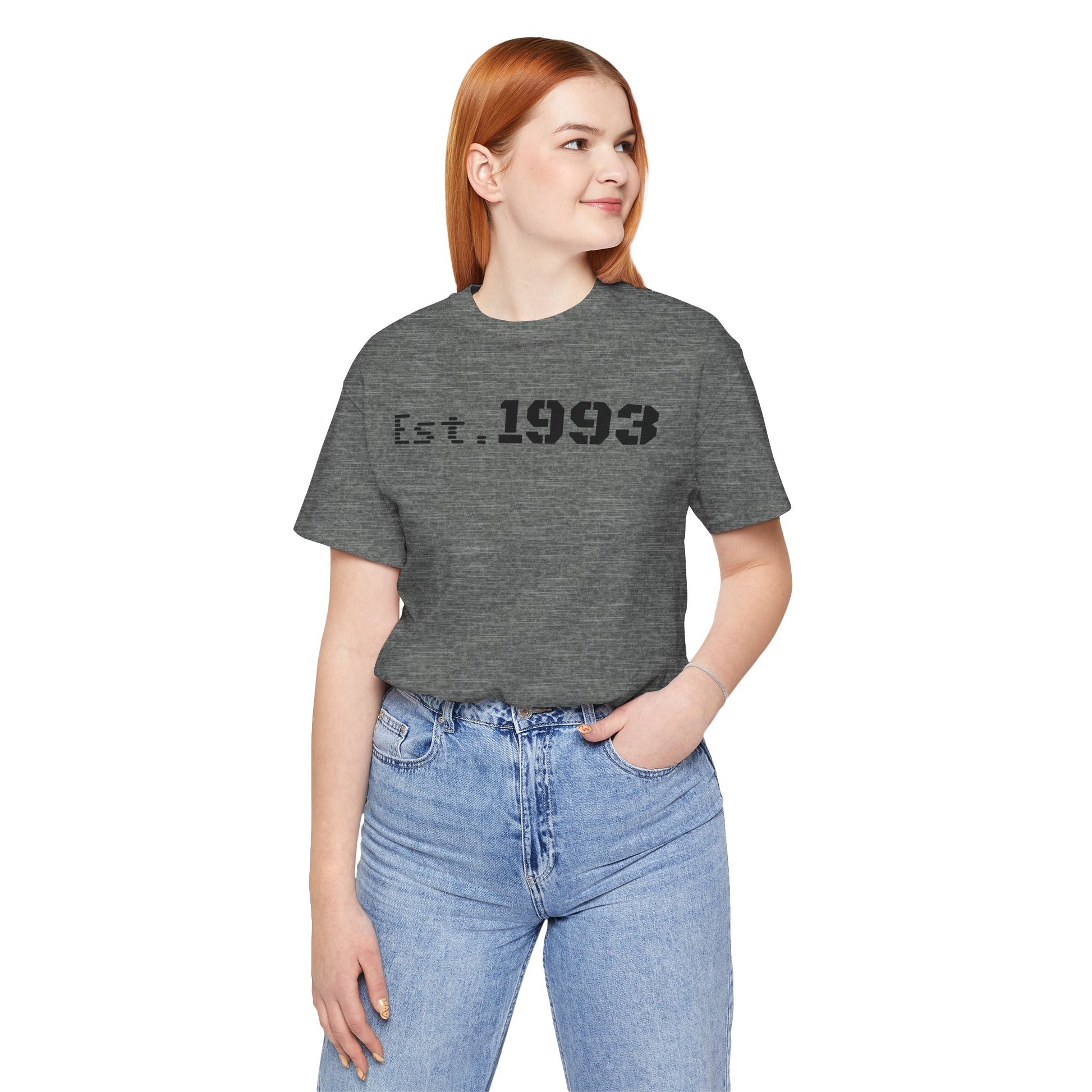 Est. 1993 Unisex Short Sleeve Tee - Perfect for Birthdays, Nostalgia, Casual Wear, Gifts, and Celebrations - TRV