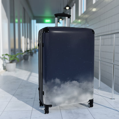 Skyline Carry-On Suitcase – Starry Night & Cloud Print Travel Luggage