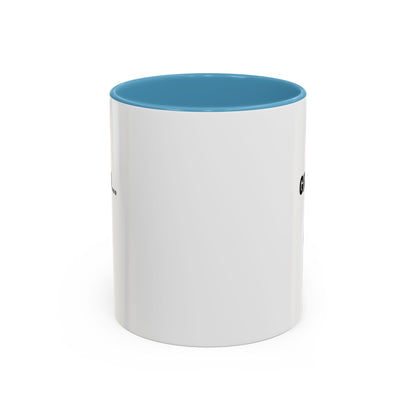 White ceramic coffee mug with "Stay Grounded Like Coffee Beans" slogan, ideal for coffee lovers, 11oz size.