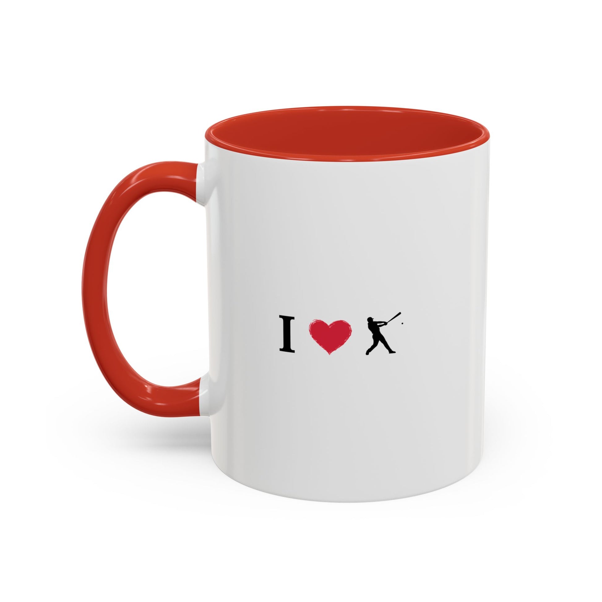 Baseball Love Accent Coffee Mug – Perfect Gift for Sports Fans, Home or Office Use, Great for Birthdays, Anniversaries, and Holidays - TRV