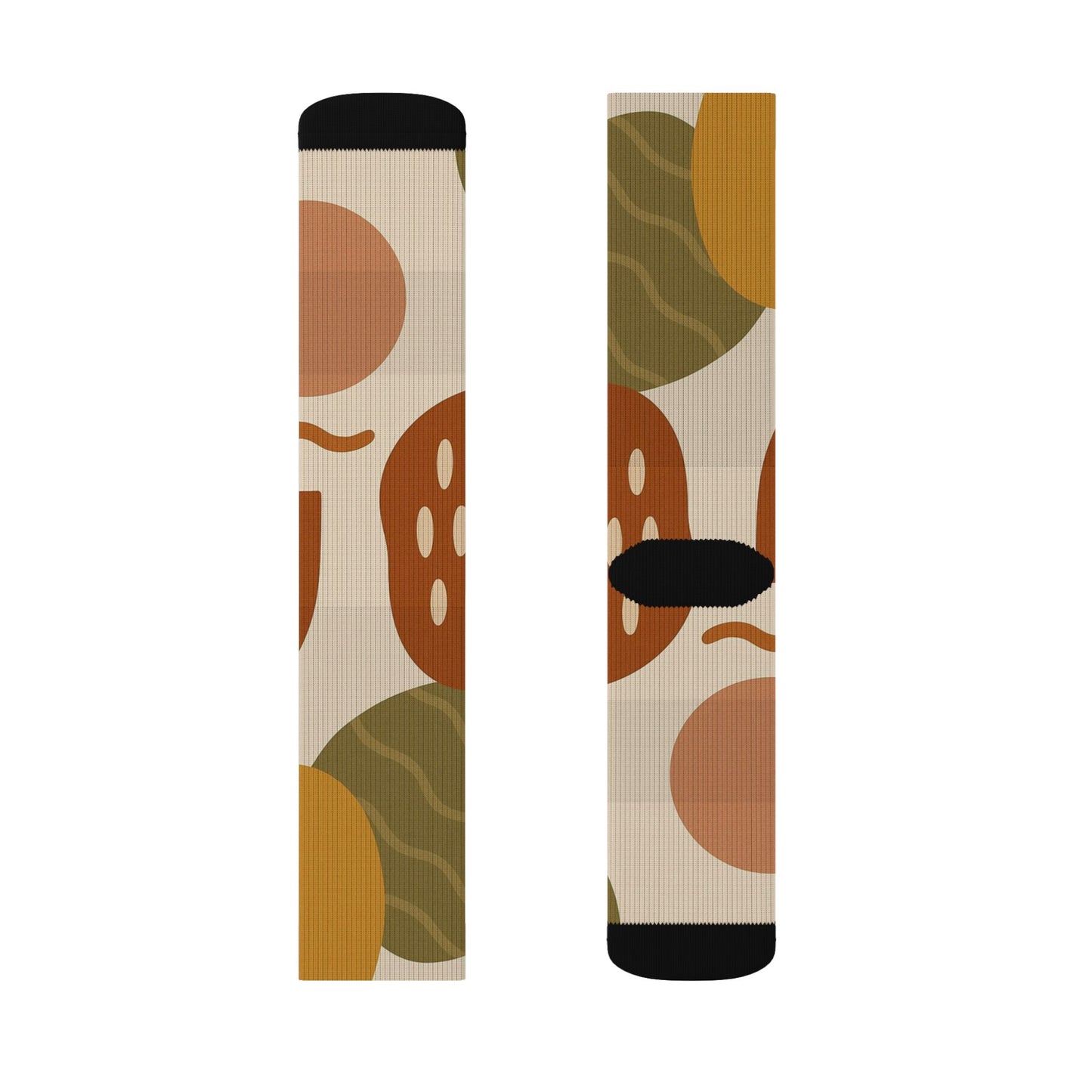 Abstract Floral Pattern Socks | Sublimation Crew Socks