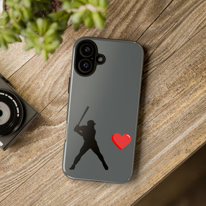 Printify Baseball Love phone case featuring a sports-themed design, durable protective cover for fans and sports enthusiasts.