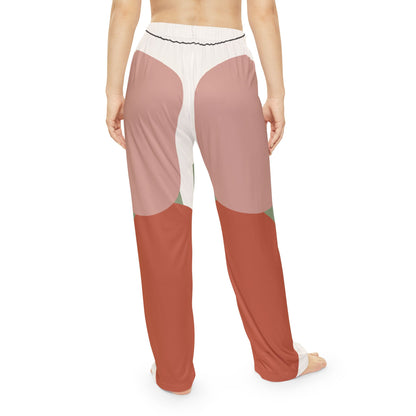 Abstract Colorblock Tulip Pattern Pajama Pants | AOP Lounge Trousers