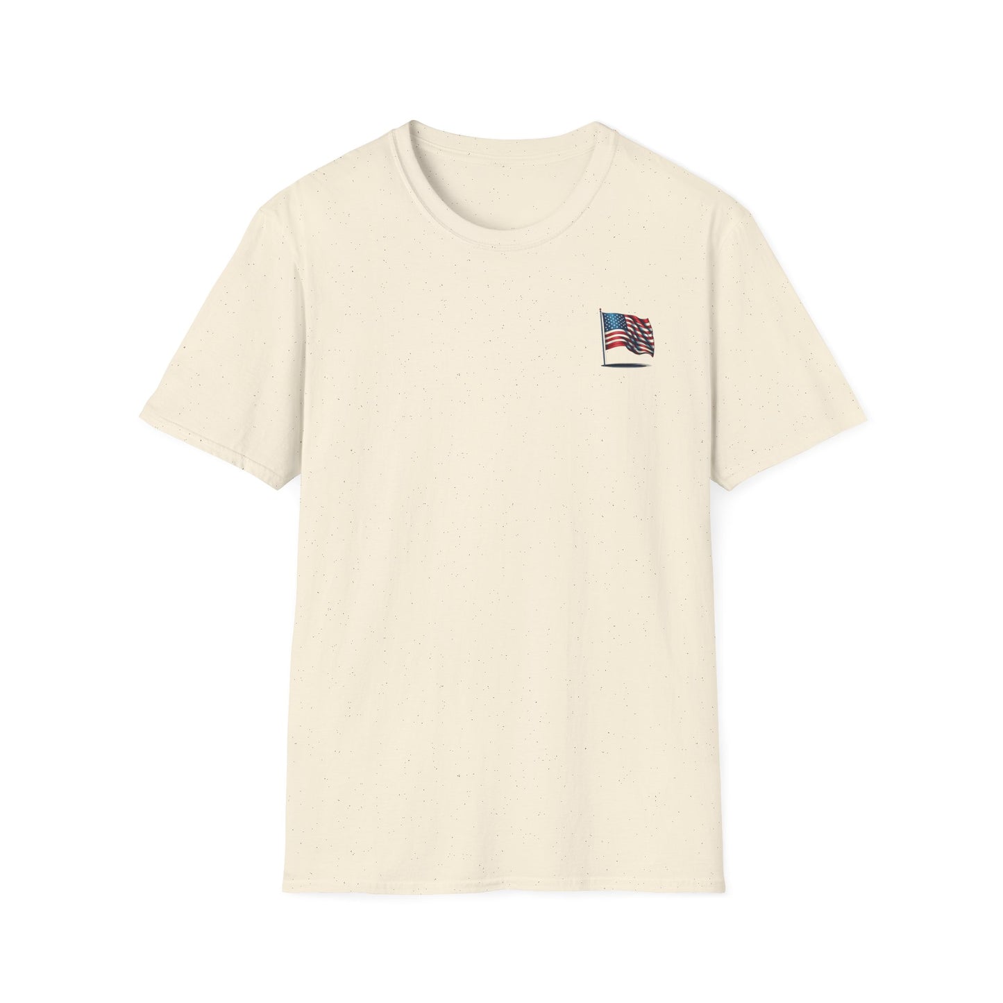 Patriotic Unisex Softstyle T-Shirt, American Flag Tee, USA Pride Shirt, Perfect for Independence Day, Casual Wear - TRV