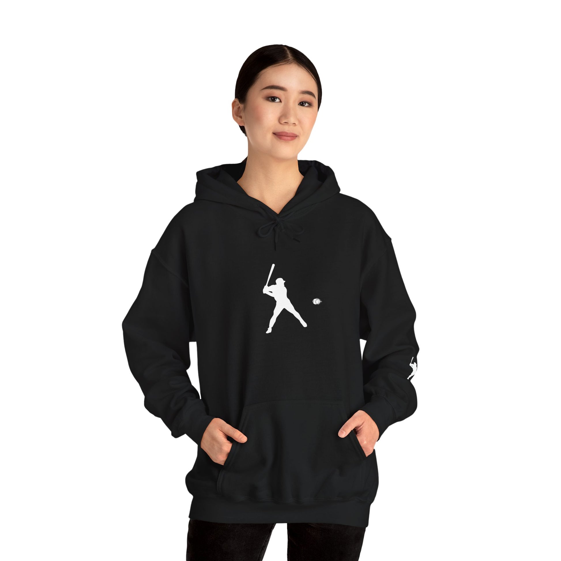Sporty Unisex Baseball Hooded Sweatshirt, Casual Hoodie for Athletes, Perfect for Gifts, Comfy Streetwear, Ideal for Sports Events, Personal Use - TRV
