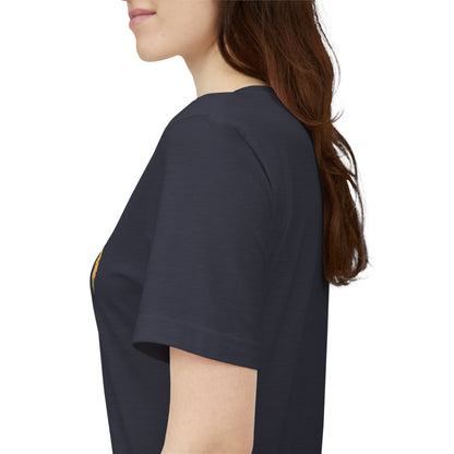 Unisex graphic T-shirt featuring a humorous 69 and French fries design by Printify, casual wear with playful print.