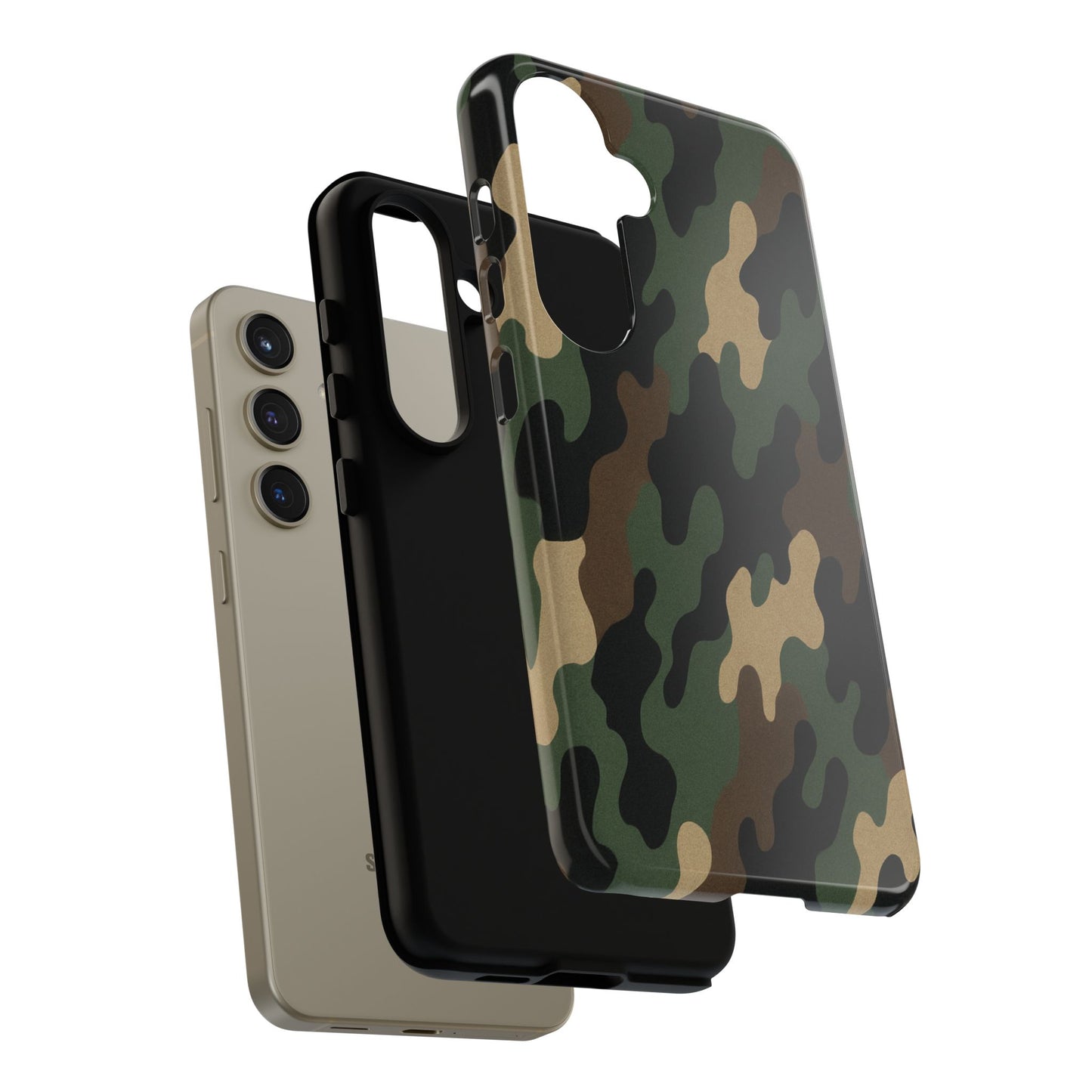 Camouflage Phone Case, Tough Cases, Military Style, Unique Phone Accessories, Gift for Him, Durable Phone Cover - TRV