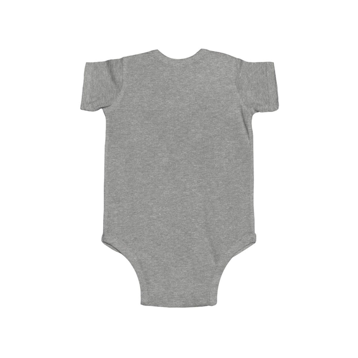 Unisex infant bodysuit by Printify featuring a cute heart gesture design, perfect for babies on special occasions.