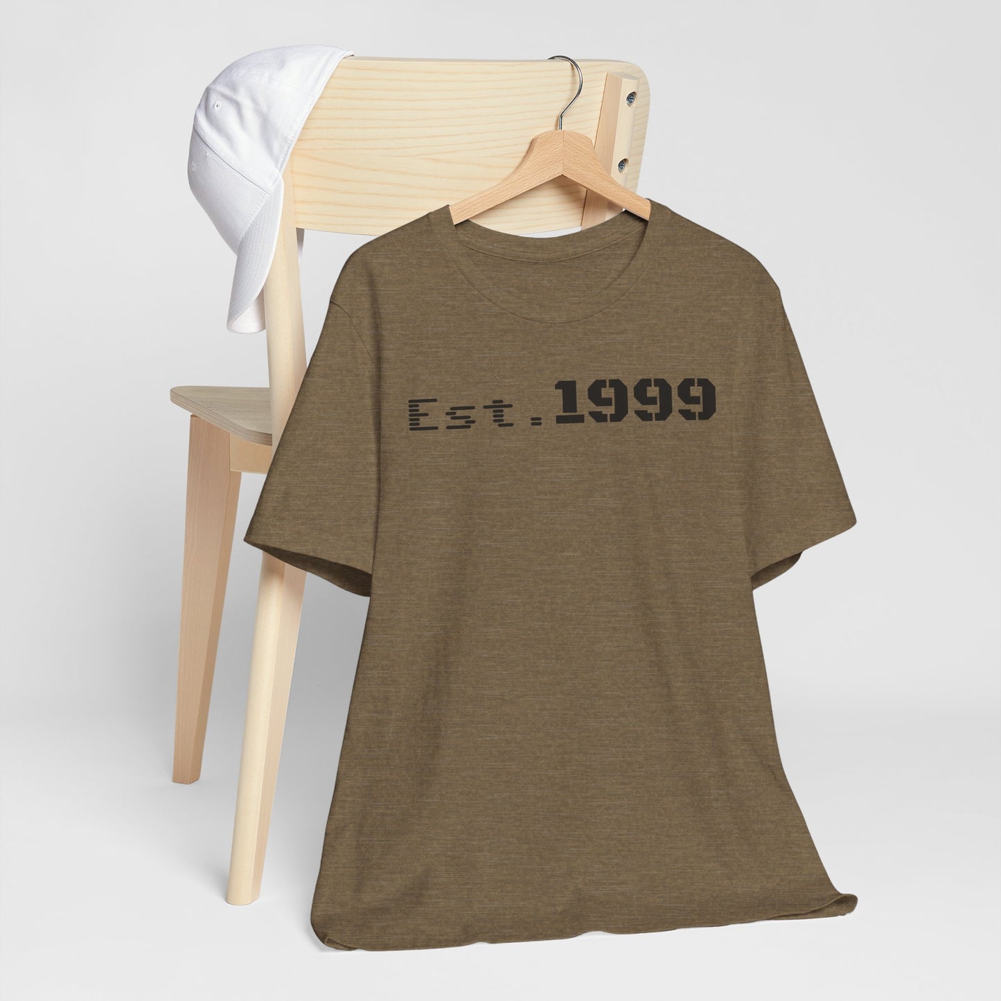 Established 1999 Unisex Tee | Vintage Birth Year Shirt, Casual Birthday Gift, Personalized Family Reunion Apparel, Retro Style [...] - TRV
