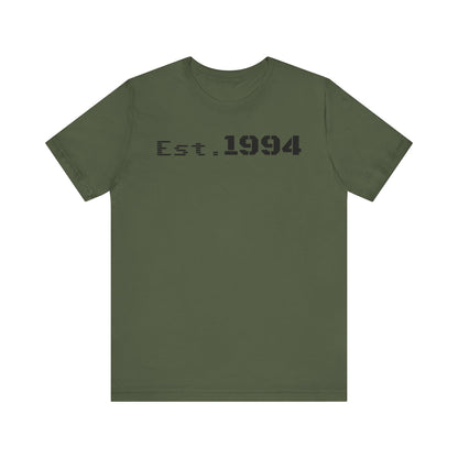 Est. 1994 Unisex Tee, Vintage Birthday Shirt, Nostalgic 90s Apparel, Perfect Gift for 30th Birthday, Casual Daily Wear - TRV