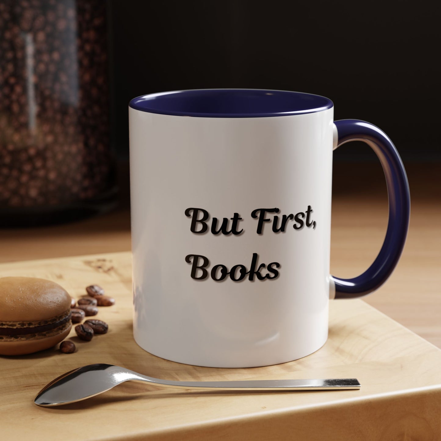 But First, Books Accent Coffee Mug - Perfect Gift for Book Lovers