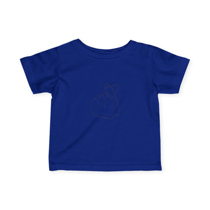 Cute Infant Tee with Love Hand Gesture Design
