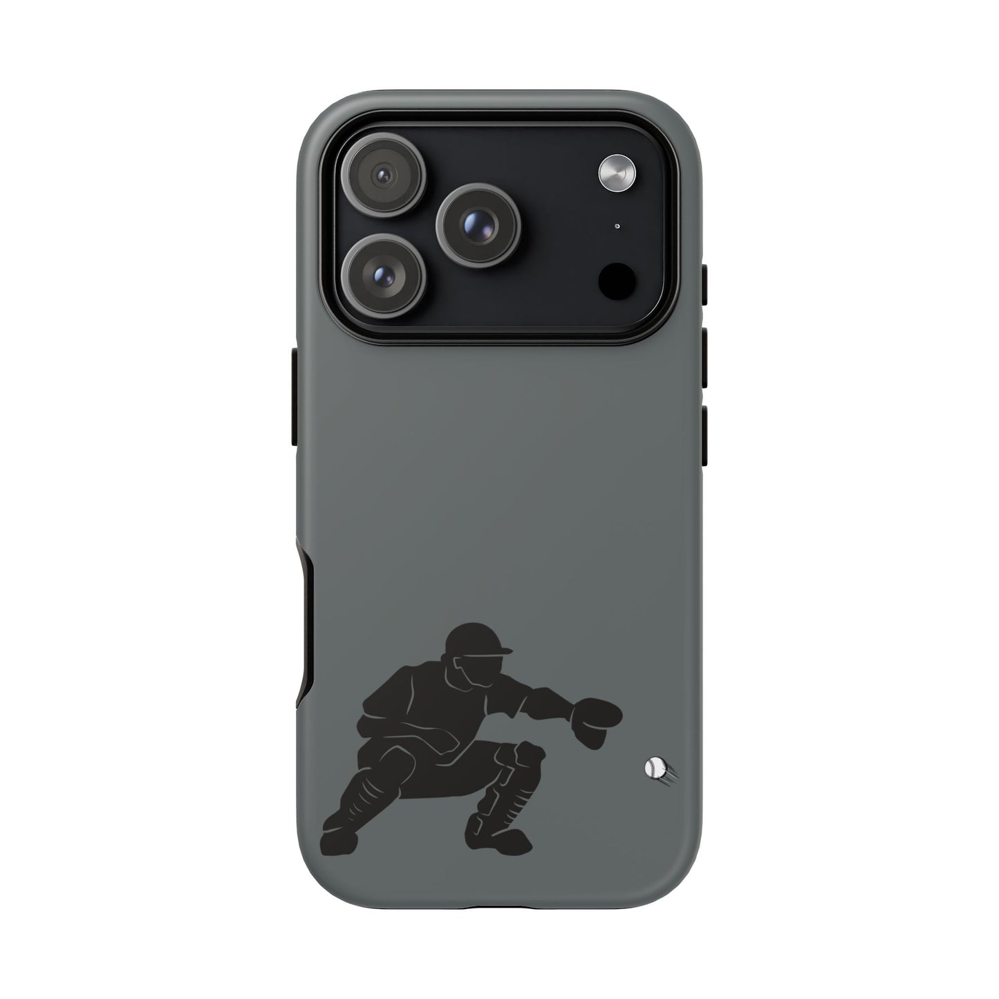 Baseball Catcher Phone Case, Sports Phone Accessory, Tough Cases, Gift for Athletes, Sports Fan Merchandise, Unique Design - TRV