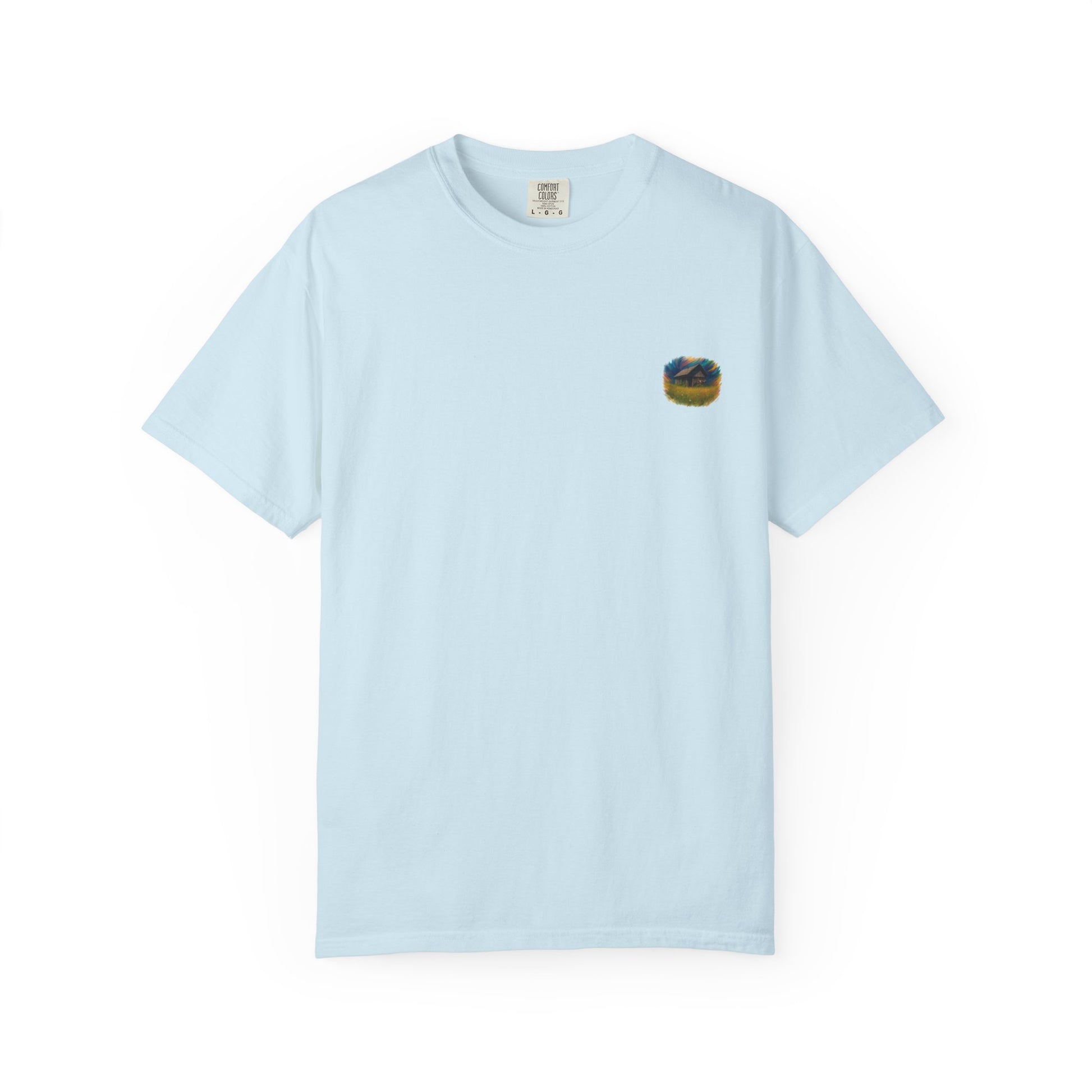 Rustic Landscape T-shirt | Relaxed Fit Tee, Casual Wear, Nature Lover Gift, Summer Outing Top, Eco-Friendly Apparel - TRV
