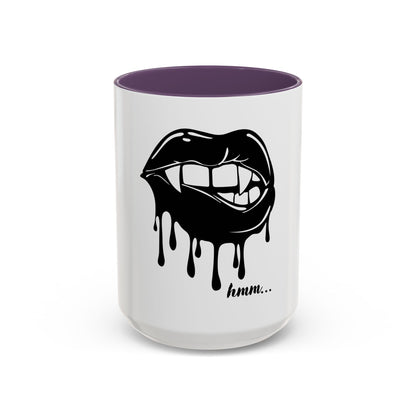 Vampire Lip Accent Coffee Mug - 11oz & 15oz - Unique Halloween Gift - TRV