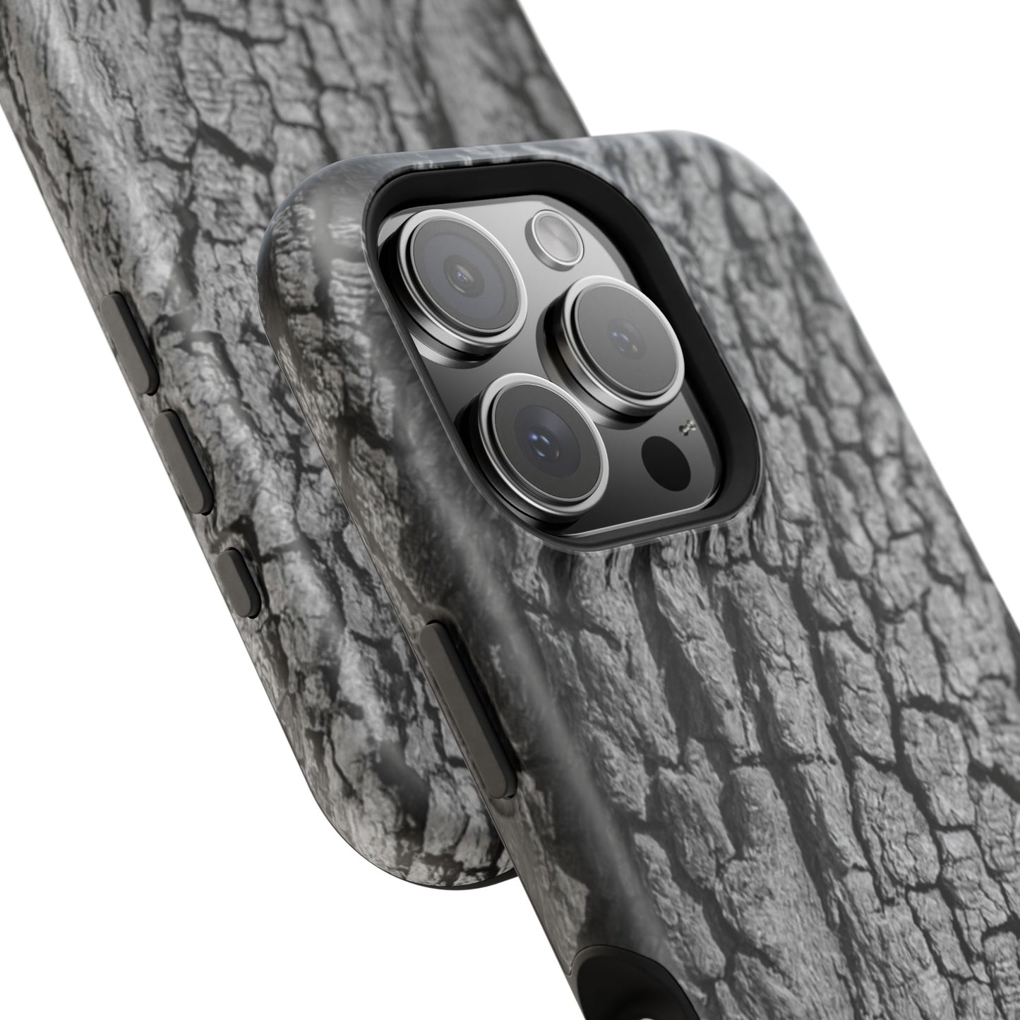 Bark Texture Magnetic Impact Phone Case