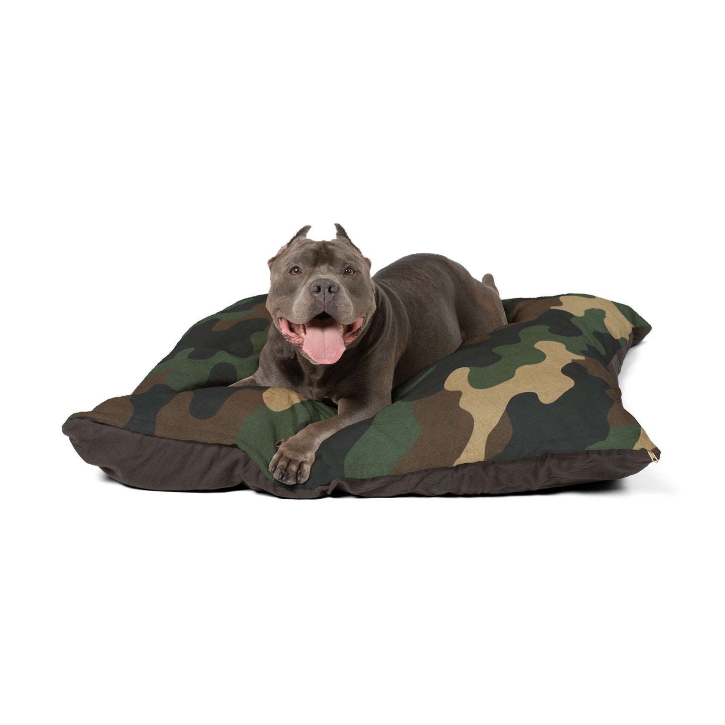 Camouflage Pet Bed — Plush Camo Dog & Cat Cushion