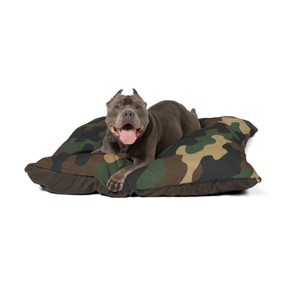 Camouflage Pet Bed — Plush Camo Dog & Cat Cushion