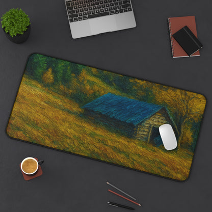 Rustic Landscape Desk Mat, Office Decor, Mouse Pad, Nature Inspired, Gift for Coworkers, Home Office Accessories - TRV