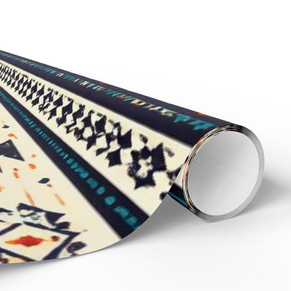 Southwestern Aztec Pattern Wrapping Paper Roll — Rustic Tribal Gift Wrap