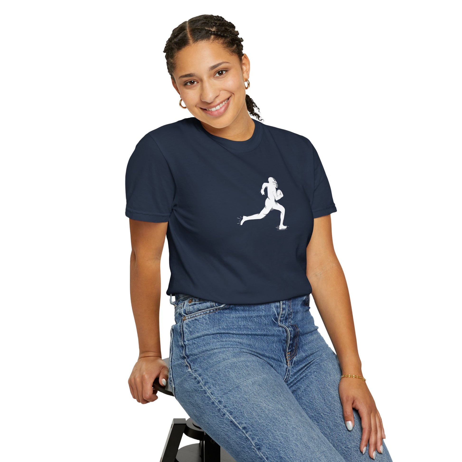 Unisex Football Player T-Shirt | Comfortable Sports Tee, Gift for Runners, Casual Wear, Workout Clothing, Everyday Style - TRV
