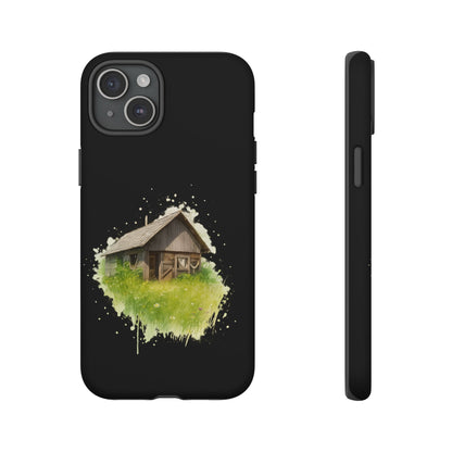 Rustic Farmhouse Phone Case, Cute Cottage Design, Tough Cases for Nature Lovers, Eco-Friendly Gift, Customizable Tech Accessories - TRV