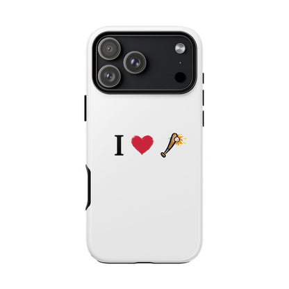 I Love Baseball Vibe Phone Case - Tough Cases for Sports Lovers, Gifts for Athletes, Fun Accessories, iPhone and Android Compatible - TRV
