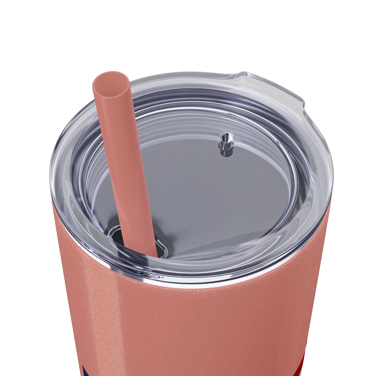 Skinny Tumbler — USA Flag 20oz Straw Tumbler (Patriotic Travel Cup)