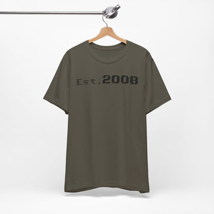 Est. 2008 Unisex Tee, Cool Vintage T-Shirt, Casual Gift, Birthday Apparel, Nostalgic Fashion