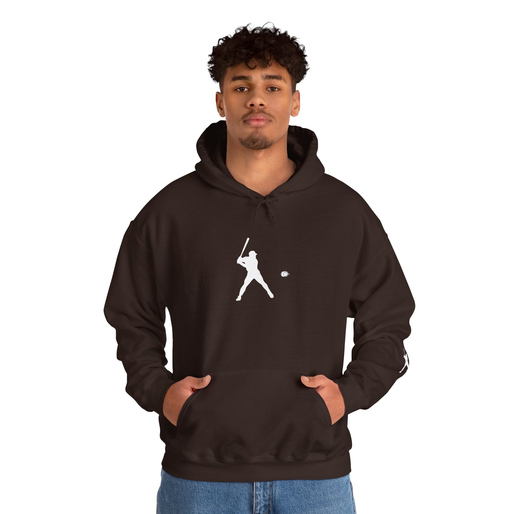 Sporty Unisex Baseball Hooded Sweatshirt, Casual Hoodie for Athletes, Perfect for Gifts, Comfy Streetwear, Ideal for Sports Events, Personal Use - TRV