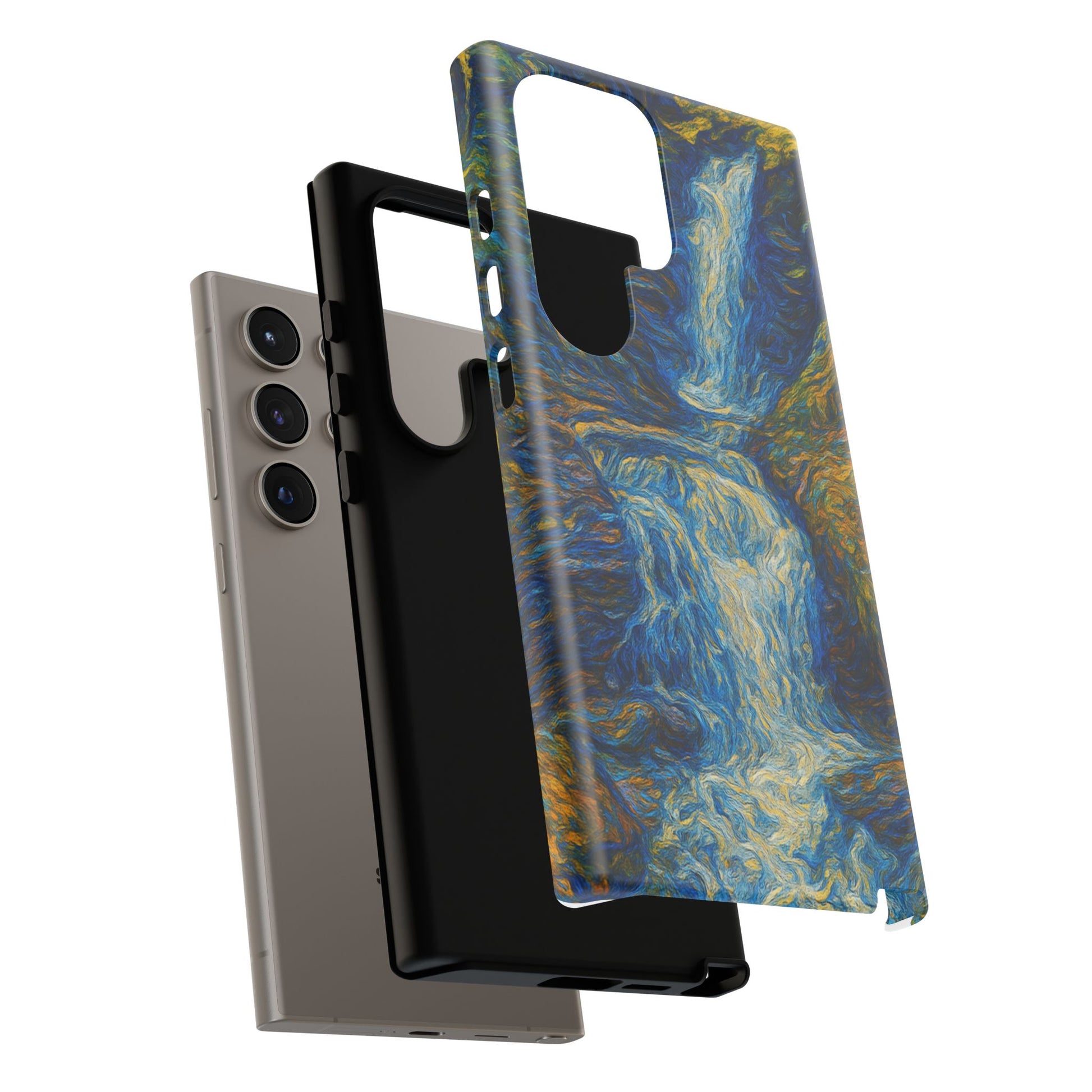 Artistic Phone Case - Waterfall Design, Unique Gift, Phone Accessory, Nature Lover, Original Artwork - TRV