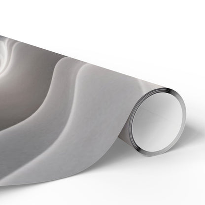 Silver Marble Swirl Wrapping Paper | Abstract Metallic Gift Wrap