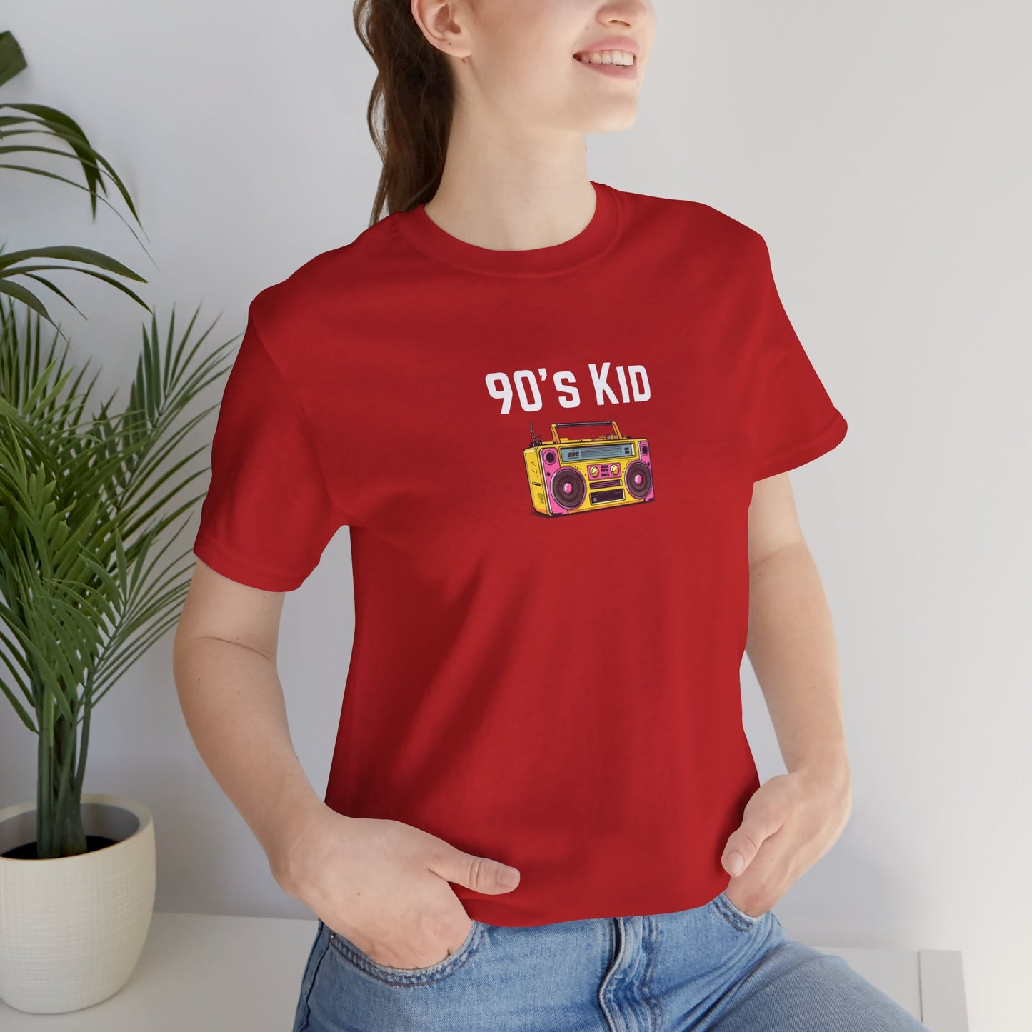 Retro Boombox Tee — 90s Kid Graphic T-Shirt