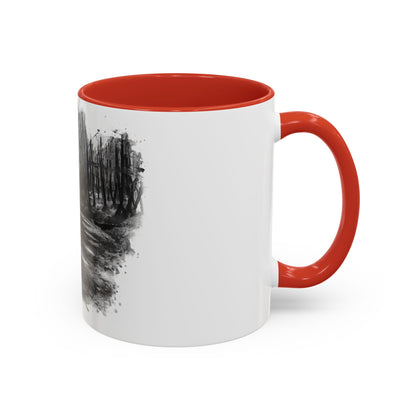 Moody Abstract Forest Coffee Mug | Unique Gift for Nature Lovers, Cozy Home Decor, Perfect for Coffee, Tea, and Hot Chocolate - TRV