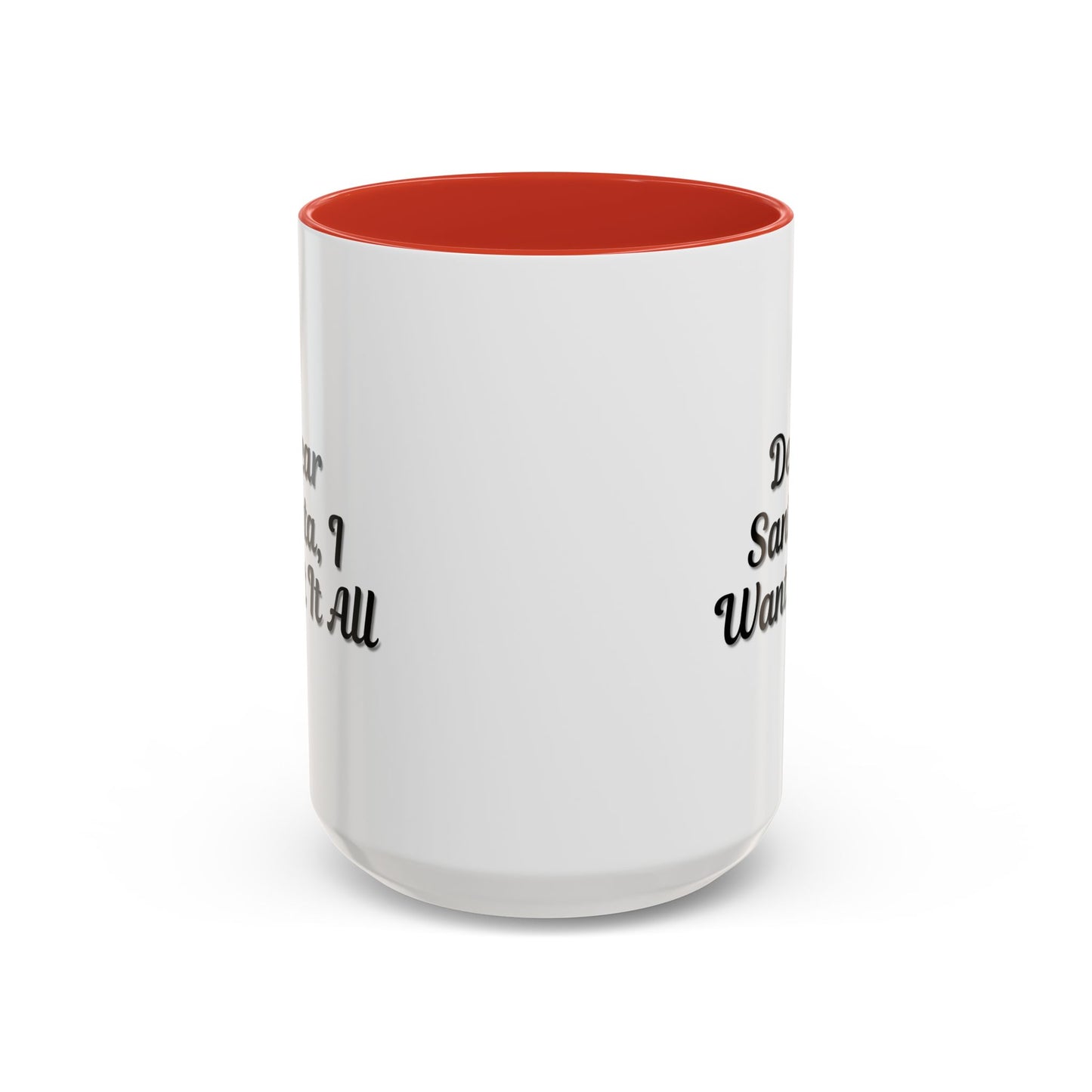 Dear Santa Accent Coffee Mug - Fun Holiday Mug for Christmas Enthusiasts