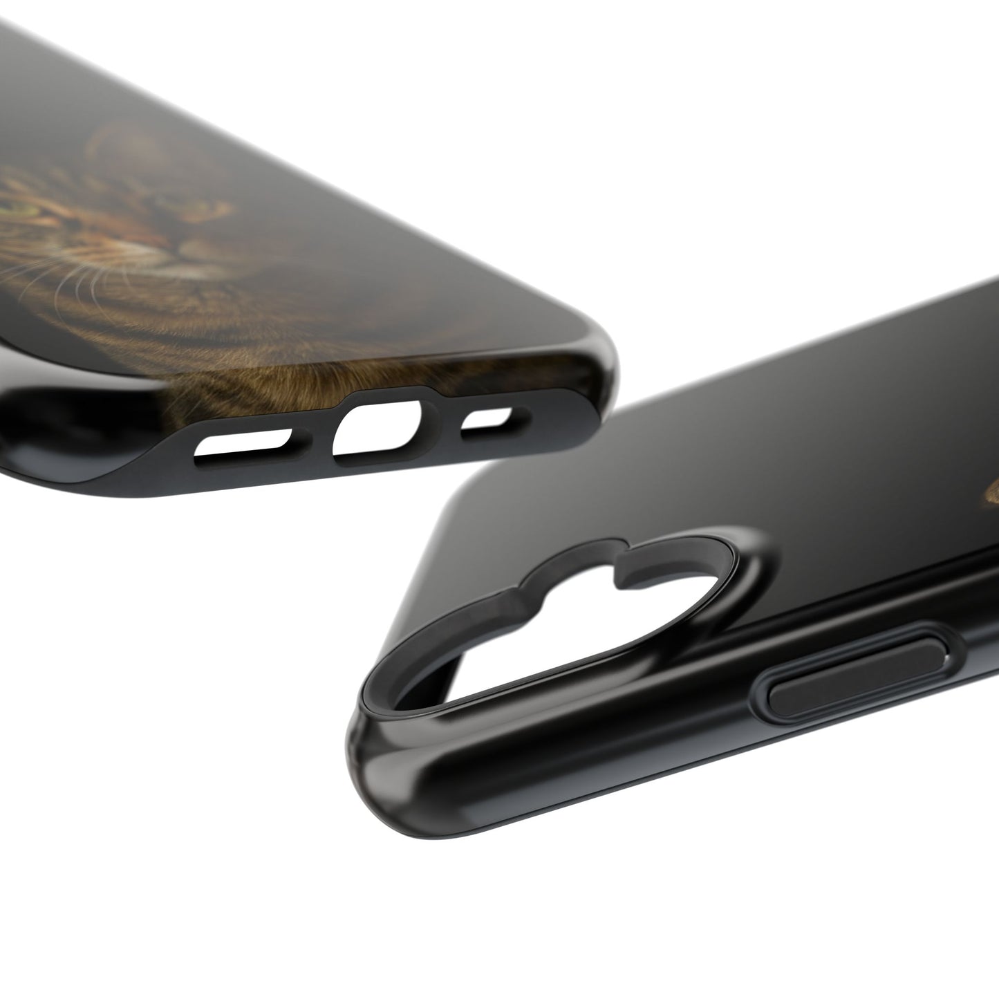 Magnetic Impact-Resistant Phone Case — Realistic Tabby Cat Portrait