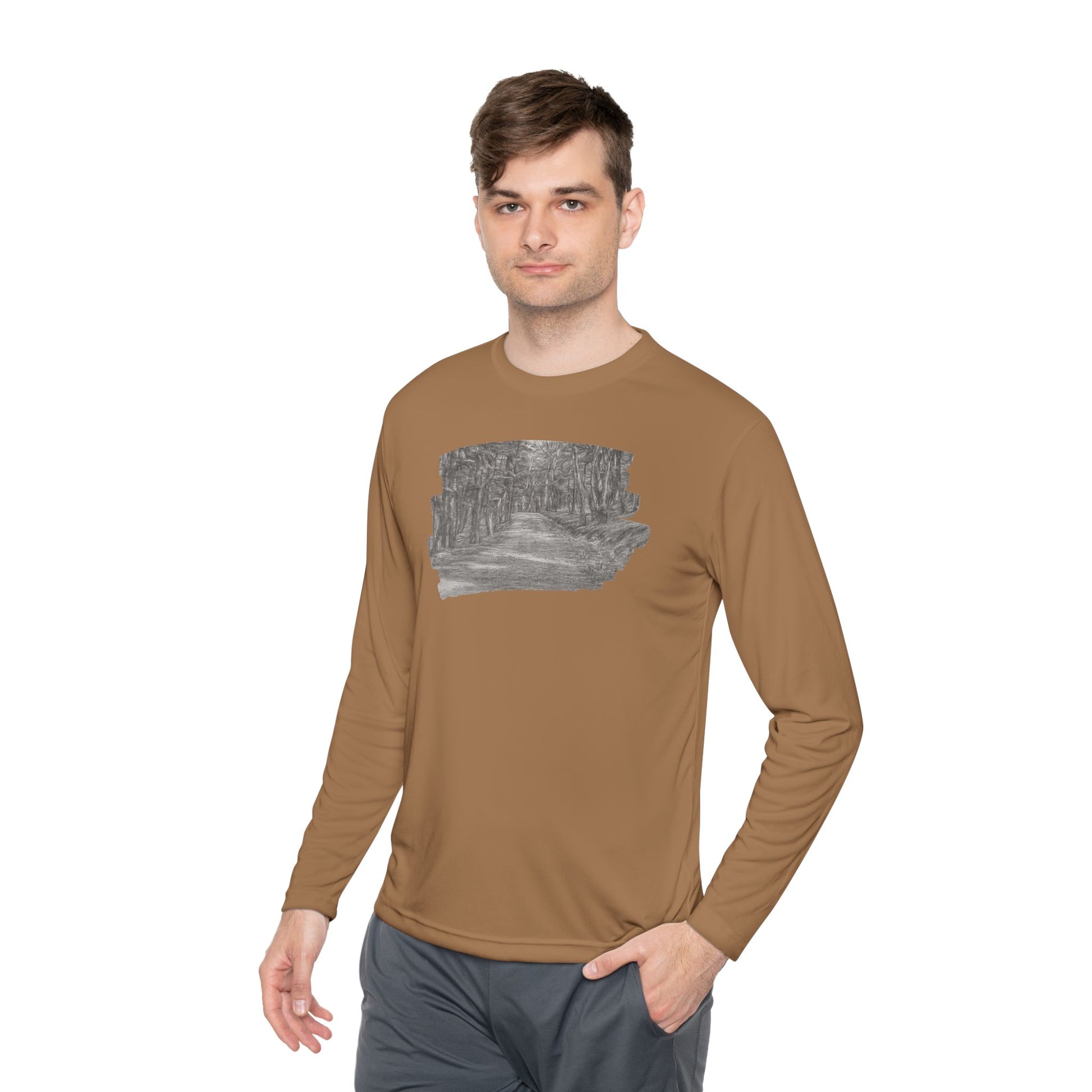 Unisex Long Sleeve Tee - Nature Inspired Design, Comfortable Graphic Shirt for Outdoor Lovers, Casual Wear, Gift for Nature [...] - TRV
