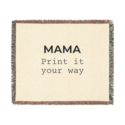 Design Your Own Woven Blanket — Custom Throw