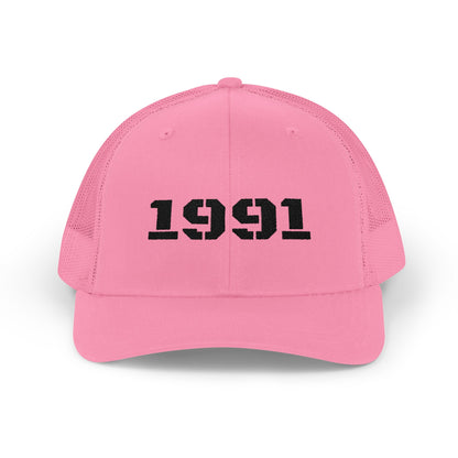 Vintage 1991 Snapback Trucker Cap, Retro Hat, Unisex Baseball Cap, Gift for Birth Year 1991, Casual Style Headwear - TRV