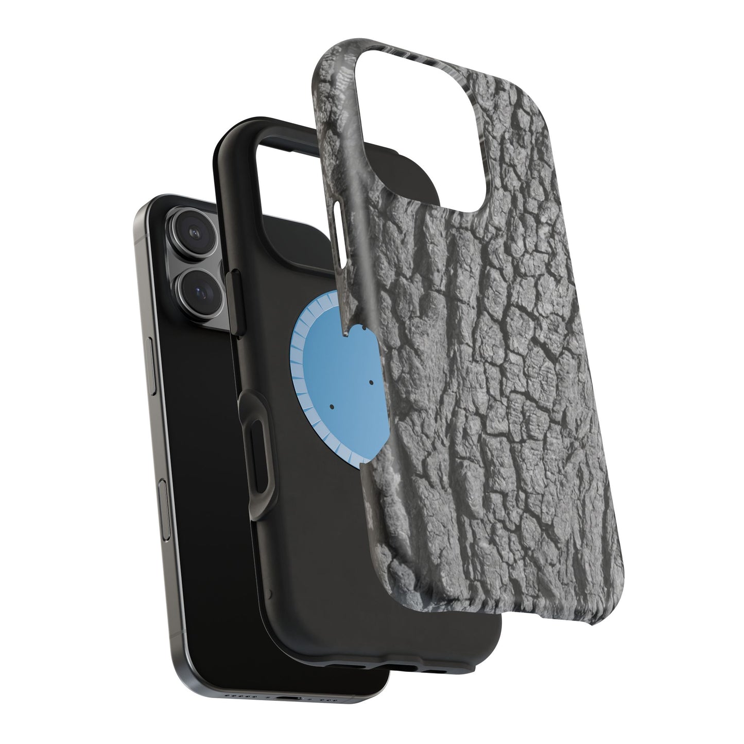 Bark Texture Magnetic Impact Phone Case