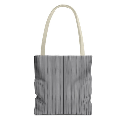 Stylish Gray Striped Tote Bag for Everyday Use - TRV