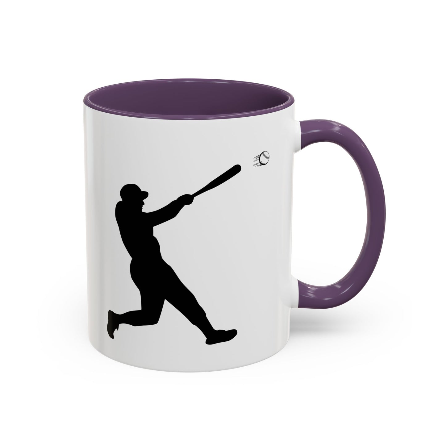 Baseball Player Accent Coffee Mug, Sports Gift, Baseball Lover Mug, Unique Coffee Cup, Personalized Sports Mug - TRV