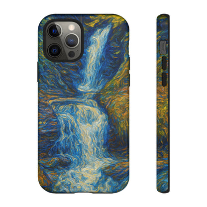 Artistic Phone Case - Waterfall Design, Unique Gift, Phone Accessory, Nature Lover, Original Artwork - TRV