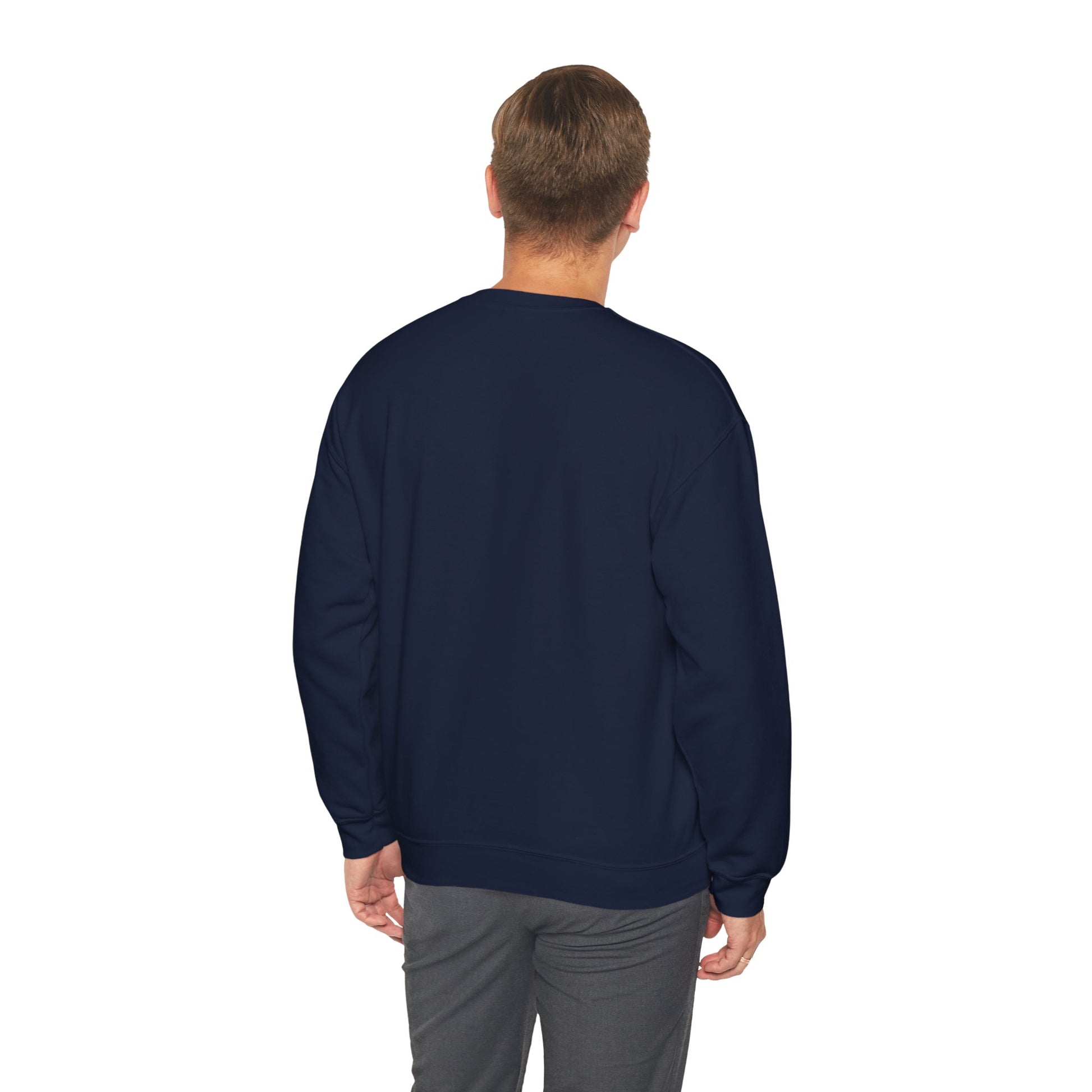Vampire portrait crewneck sweatshirt featuring a detailed vampire illustration on a dark fabric background.