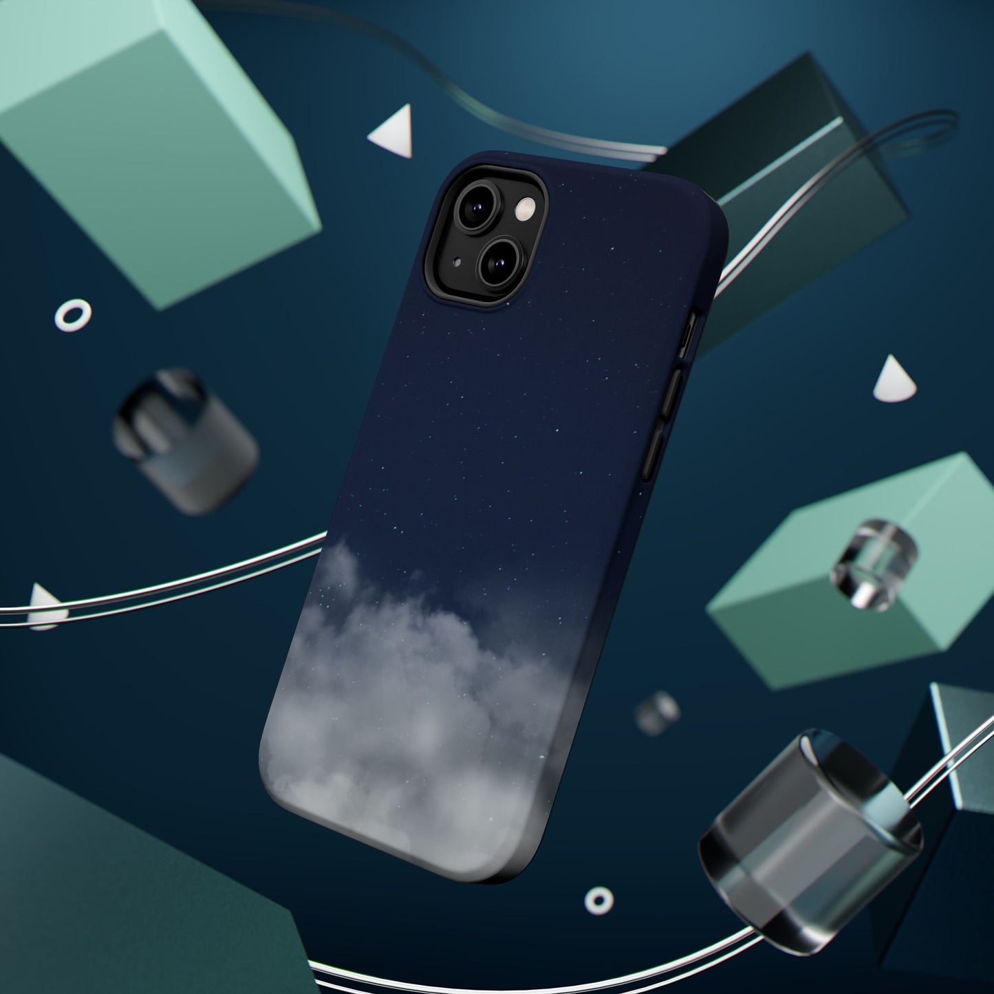 Night Sky Magnetic Impact-Resistant Phone Case — Foggy Cloud Design